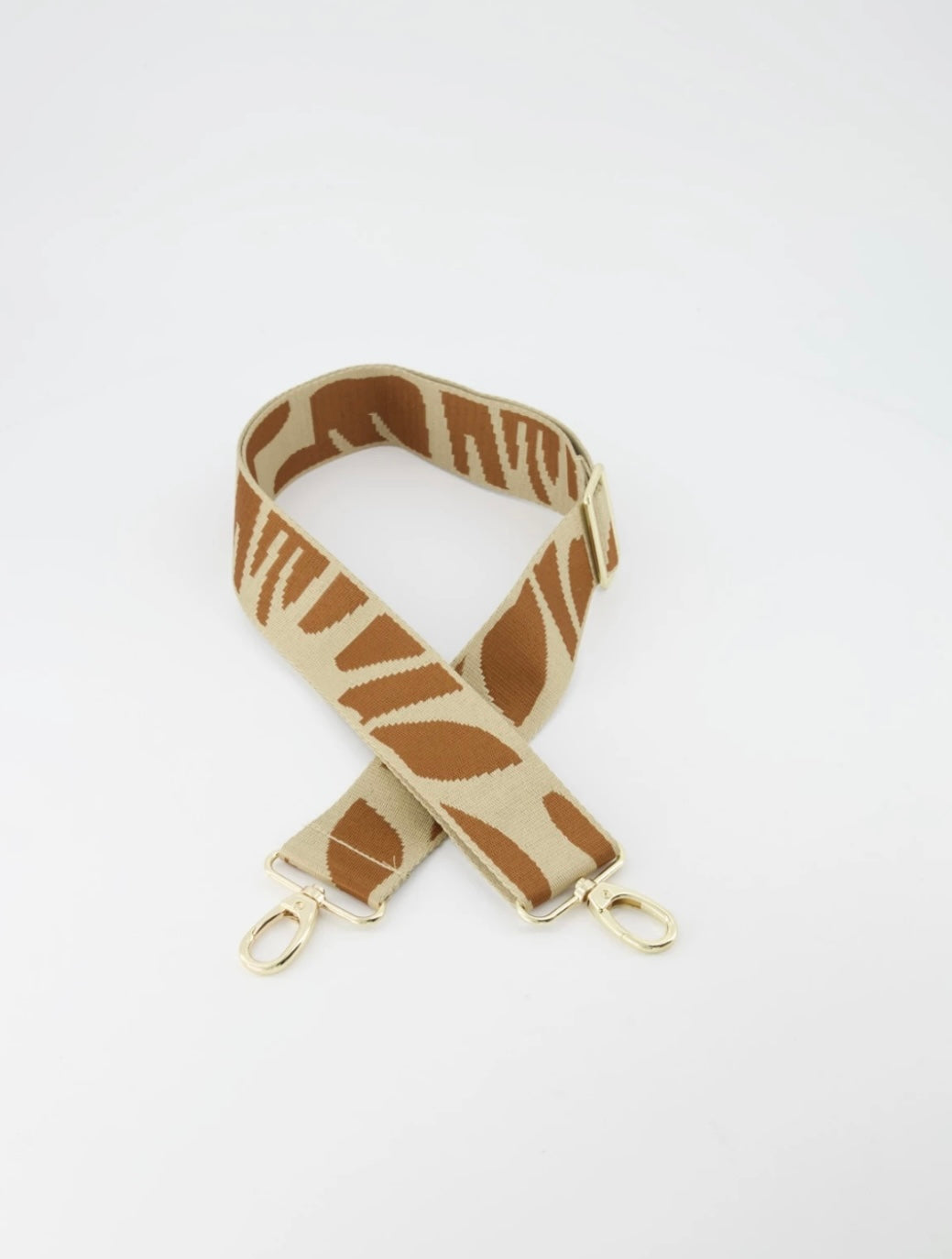 Bag strap cognac/zand