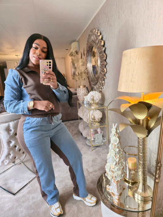 2 pieces spijker bruin