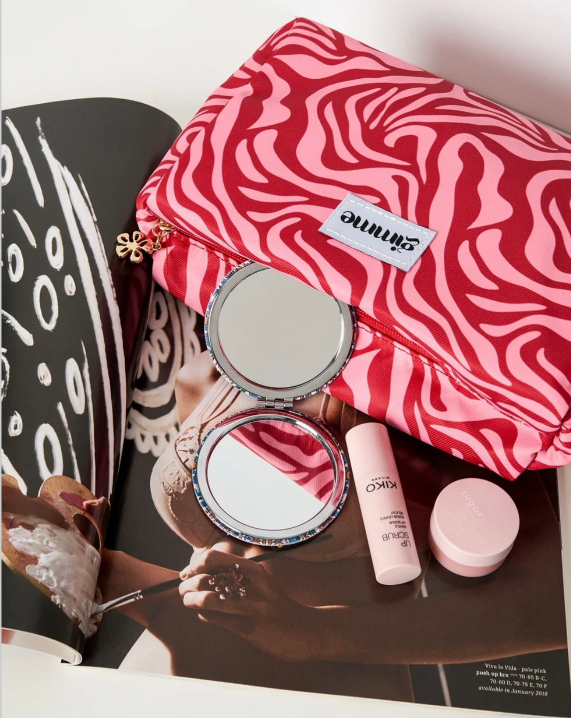 Gimme line toilet/Make up tas roze