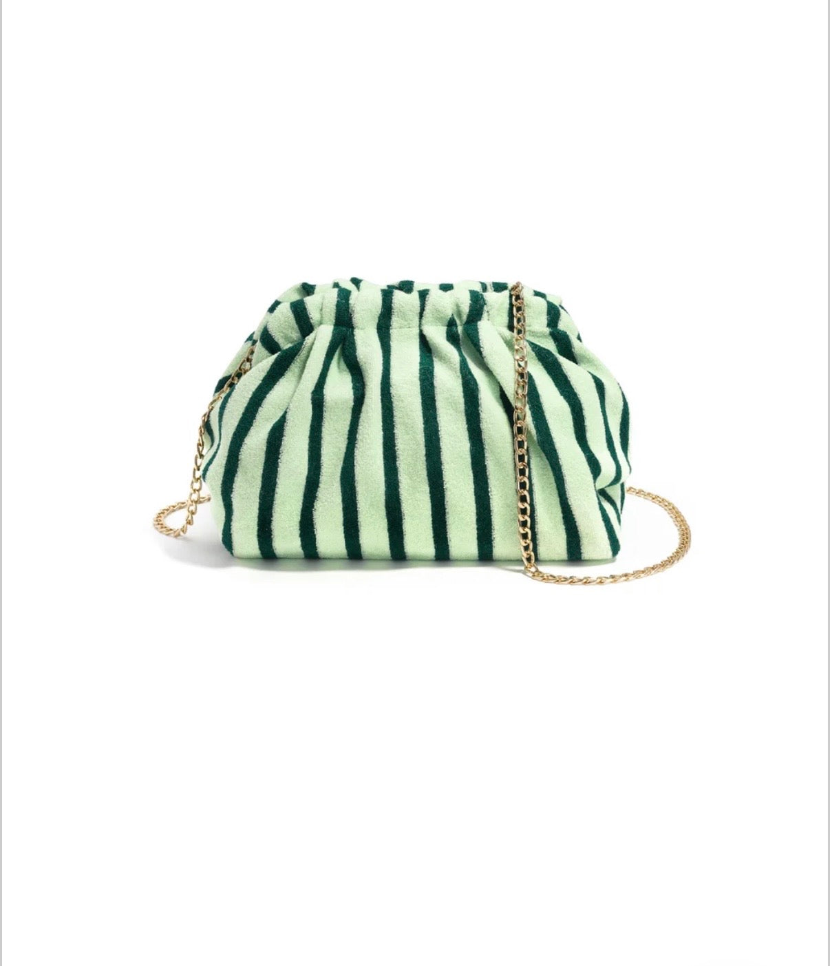 Crossbody badstof green