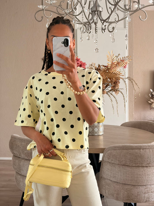 Dotted t-shirt yellow