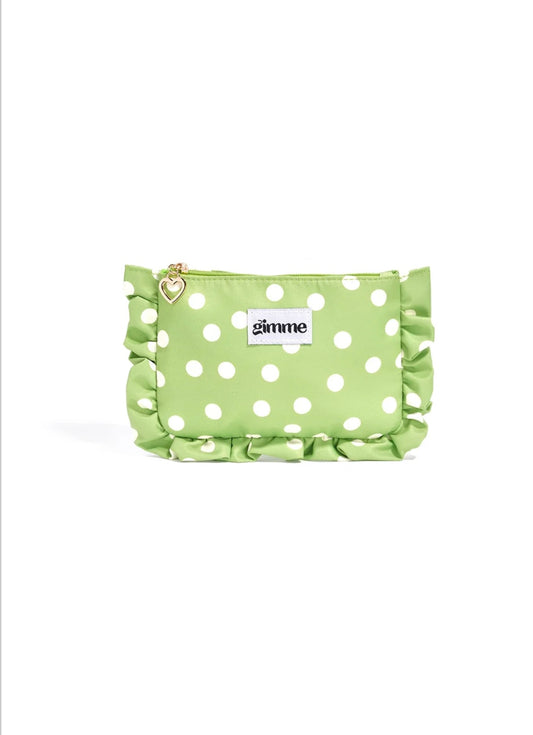 Gimme ruffle toilet/Make up tas groen
