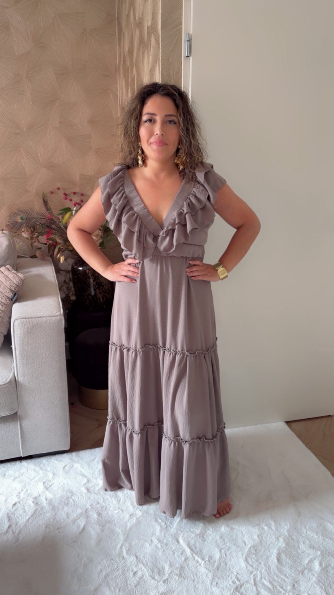 Lorita dress taupe