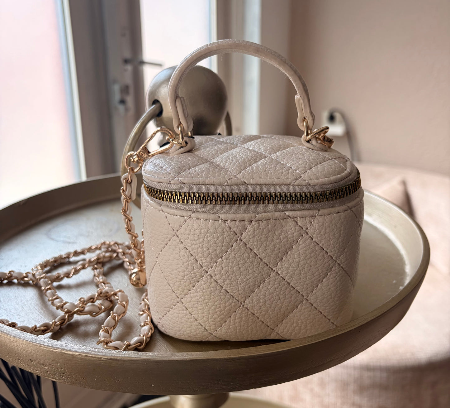 Mini tas beige