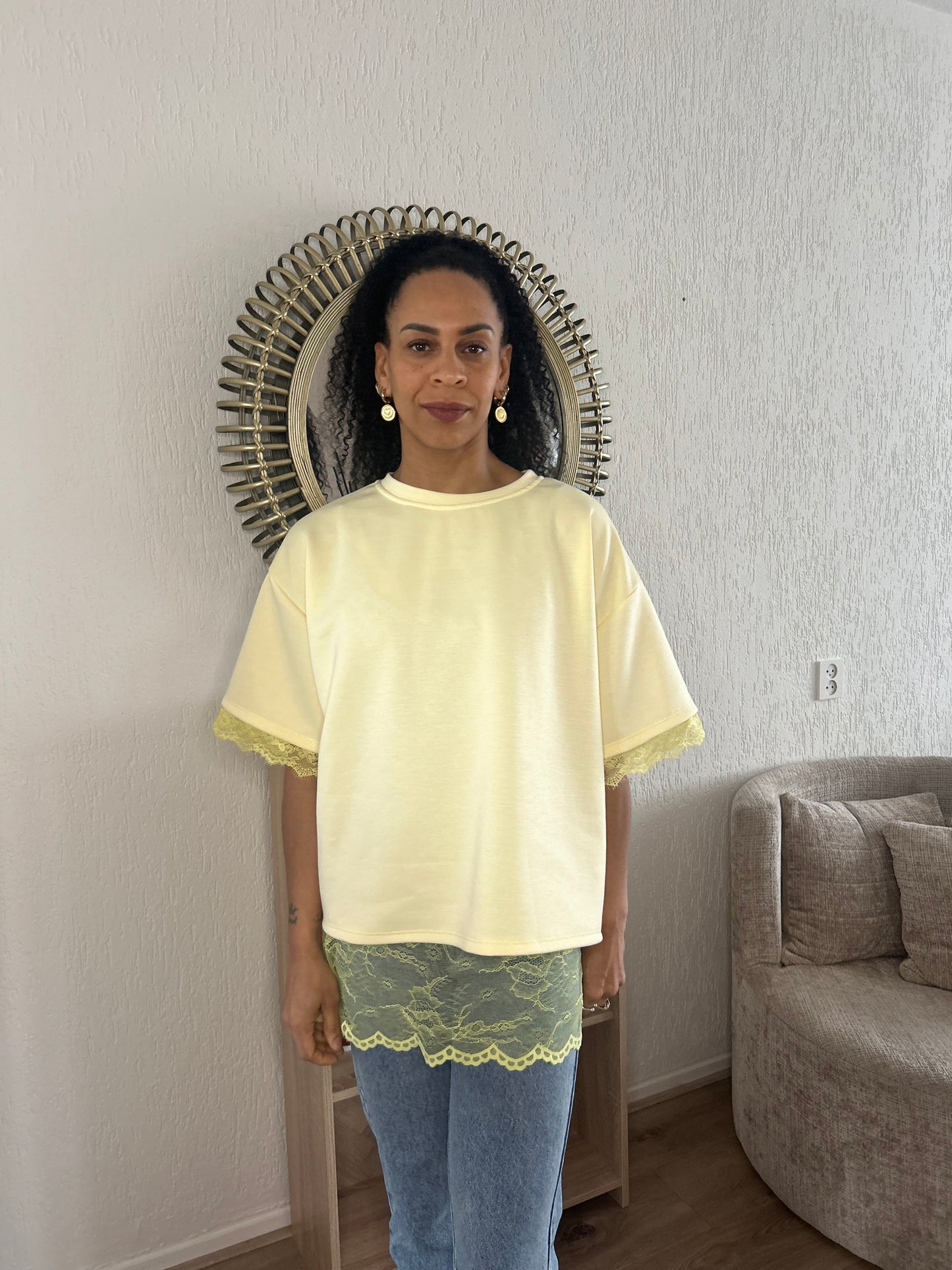 T-shirt Rocky yellow