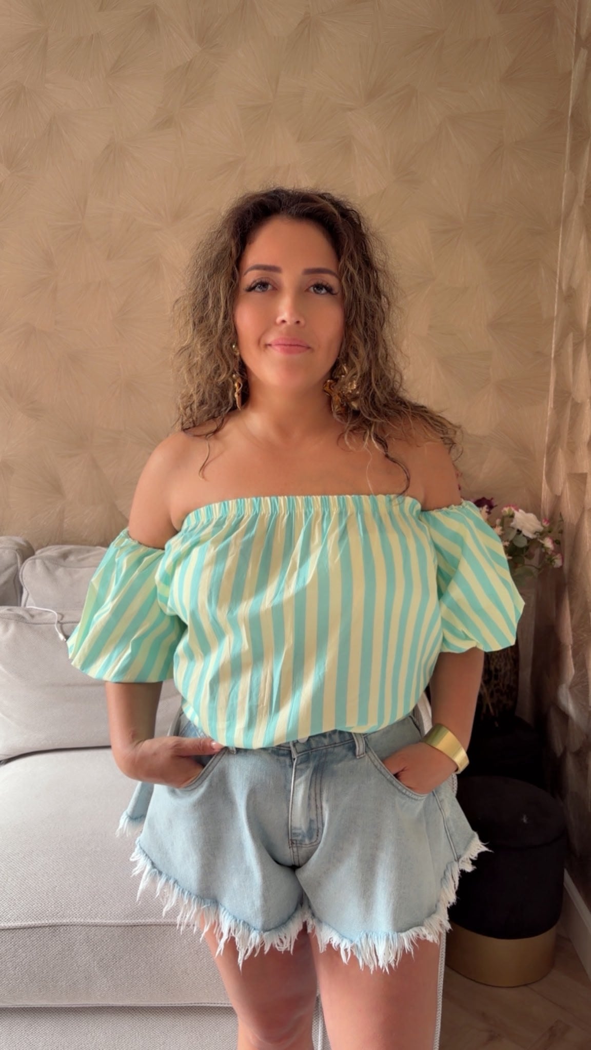 Dorian Offshoulder green