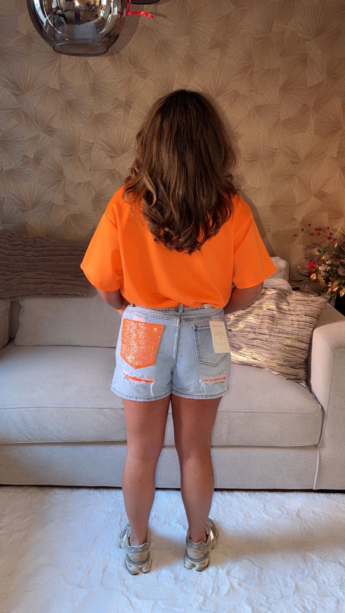 Short Laulia oranje