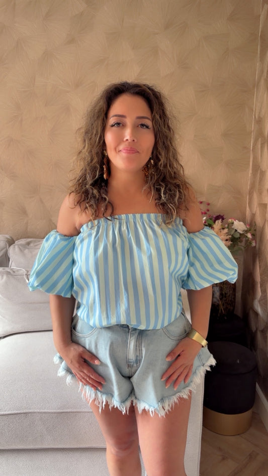 Dorian Offshoulder blue